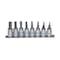 Teng Tools M3811 - 8 Piece 3/8" Drive SAE Hex Bit Socket Set M3811 - alternate 1